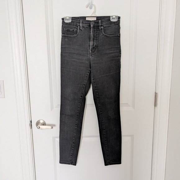 Everlane High Rise Skinny Washed Black Jeans size 27 - Picture 11 of 12